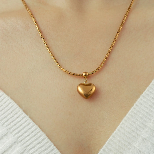 18K Beautiful Heart Necklace